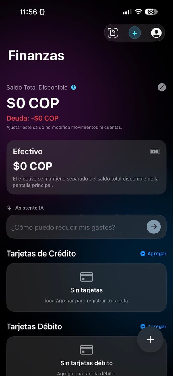 Sensata en modo oscuro